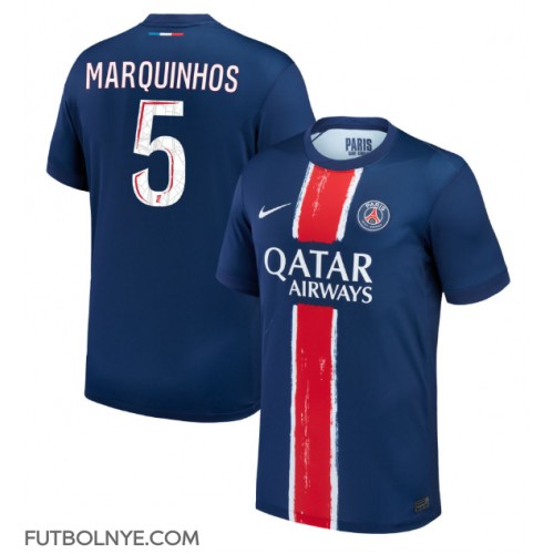 Camiseta Paris Saint-Germain Marquinhos #5 Primera Equipación 2024-25 manga corta